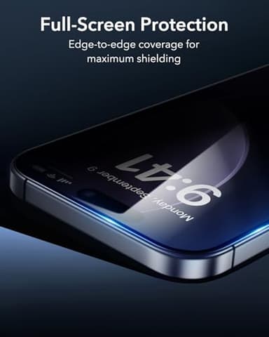 ESR 3 Pack for iPhone 17 Pro Max Privacy Screen Protector, Anti-spy Tempered-Glass Privacy Screen Protector with Easy Installation Tool, Micro-Curved Edges, Case Friendly - Image 6