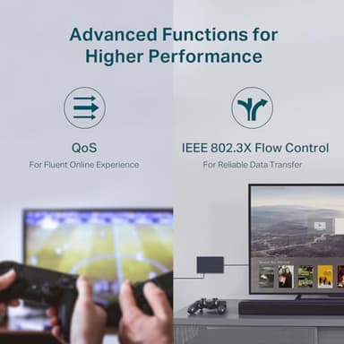 TP-Link 24 Port Gigabit Ethernet Switch Desktop/ Rackmount Plug & Play Shielded Ports Sturdy Metal Fanless Quiet Traffic Optimization Unmanaged (TL-SG1024S) - Image 4