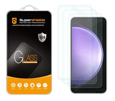 Supershieldz (3 Pack) Designed for Samsung (Galaxy S24 FE) [FE Model Only] Tempered Glass Screen Protector, Anti Scratch, Bubble Free - Image 1