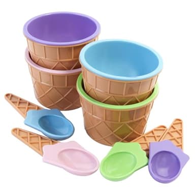 Kitchen HQ 2-pack Ice Cream Makers with Cups and Spoon (Renewed) - Image 2
