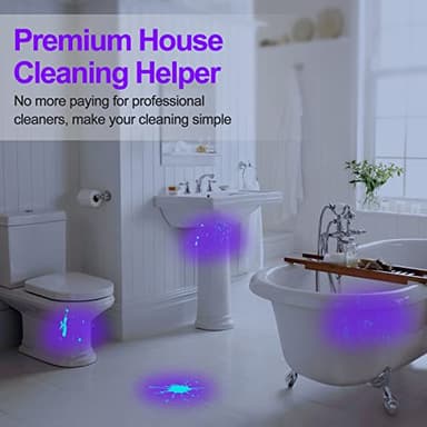 Black Light UV Light Flashlight, 21 LED 395nm Ultraviolet Blacklight Flashlight Mini Pet Urine Detector for Dog/Cat, Dry Stains, Resin Curing, Matching with Pet Odor Eliminator(Batteries are Included) - Image 5