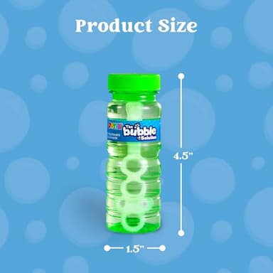 JOYIN 36 Pcs Bubble Bottles with Wand Assortment for Kids, 4oz Blow Bubbles Solution Novelty Summer Toy - Activity Party Favor Assorted Colors Set, Party Favors, Birthday - Image 6