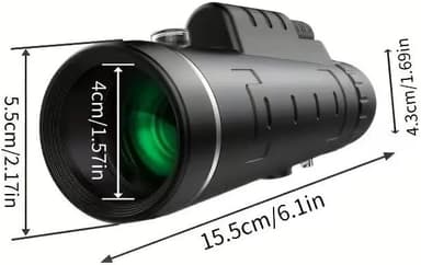40x60 monocular Telescope, Suitable for Adults and Children, for Bird Watching, Hiking, and Concert Tours, with Phone Clip and Stand - Image 4