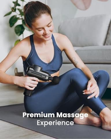 RENPHO Massage Gun with Heat, Portable Percussion Massager with Bluetooth for Back and Neck, Gifts for Men and Women, Carry Case, Active+ Thermal - Image 9