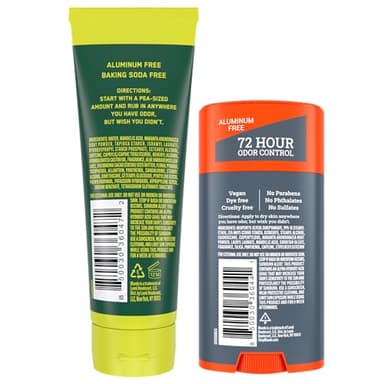 Mando Whole Body Deodorant - Invisible Cream Tube and Solid Stick - 72 Hour Odor Control - Aluminum Free, Baking Soda Free, Skin Safe - 3.0 Ounce Tube and 2.6 Ounce Solid Stick Bundle - Mt Fuji - Image 6