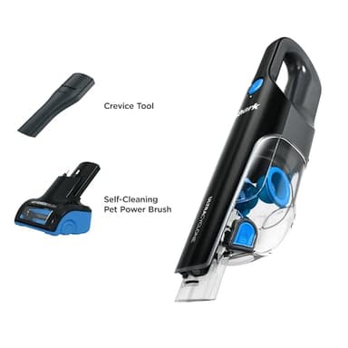 SHARK UltraCyclone Pet Pro Cordless Hand Vacuum, Powerful Suction, Handheld Vacuum for Car & Home, Motorized Pet Tool, Crevice Tool, XL Dust Cup, Blue, CH950WM (Renewed) - Image 11