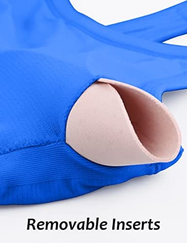 MathCat Workout Tank Tops for Women with Built in Bra, Sleeveless Gym Tops Seamless Racerback Athletic Yoga Shirts - Image 4