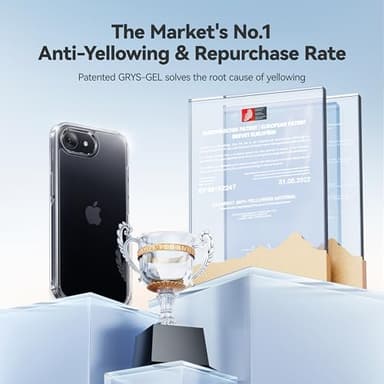 CASEKOO for iPhone 16e Case Crystal Clear, [12FT Military-Grade Protection][Never Yellow Technology] Transparent Slim Cover Women Men for iPhone 16e PhoneCase 6.1 inch, Clear - Image 7