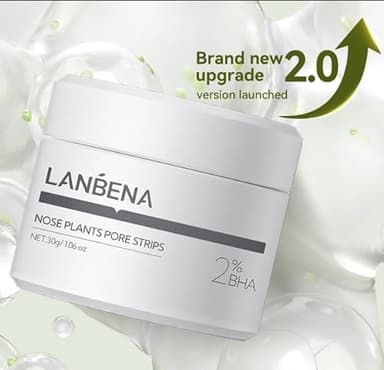 LANBENA Blackhead Remover Nose Pore Strips for Face, 2.0 Upgraded Deep Cleansing Peel off Mask Nose Strips Skincare for All Skin (1.06 Oz/30g) - 60pcs Strips - Image 3