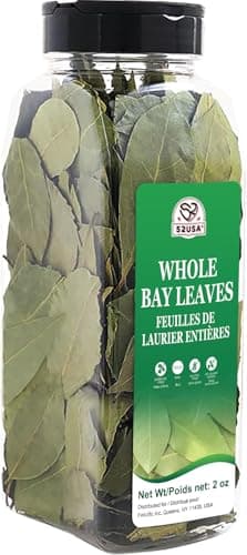 52USA Bay Leaves Whole, 2 oz, Dried Bay Leaves, All Natural, Gluten Free, Caffeine Free, No Sugar, Laurel Herbs for Cooking - Image 1