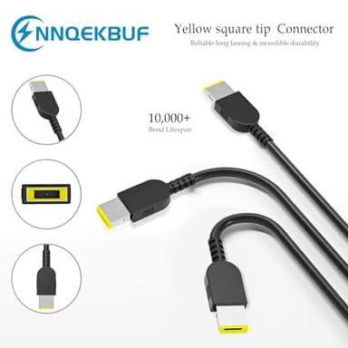 NNQEKBUF New 90W Laptop Charger Compatible with Lenovo Thinkpad X1 Carbon T440 E431 G410 PA-1900-081 0B46995 0B46994 ThinkPad T431s Z510 45N0237 344428U 45N0239 45N0236 Yoga 11s Flex 14 15D - Image 2