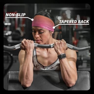 JUNK Brands Big Bang Lite Headband - Moisture-Wicking, Performance Fabric, Non-Slip, Sports Sweatband for Men & Women - One Size - Black Ops - Image 5