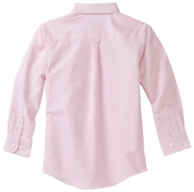 Izod boys Long Sleeve Solid Button-Down Oxford Shirt, Medium Pink, 12 Regular - Image 2