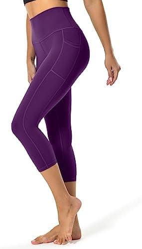 Colorfulkoala Women's High Waisted Yoga Capris 21" Inseam Leggings with Pockets - Image 3