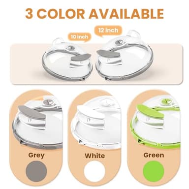 Gracenal Microwave Splatter Cover for Food, Upgraded Microwave Cover with Water Steamer, Integrated Handle, 10” Plate Covers, Splatter Guard, Kitchen Gadgets & Accessories, House Essentials for Gift - Image 7