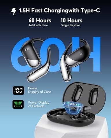 AI Translator Earbuds Real-Time 144 Languages & Accents, 3-in-1 Open Ear Wireless Bluetooth Earbuds with Charging Case, Spanish/English Audífonos Traductores, iOS & Android Compatible - Image 3
