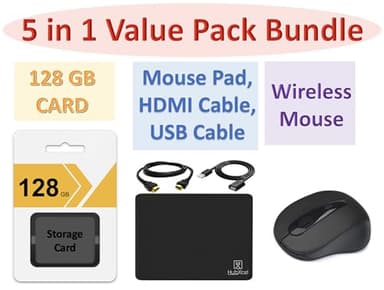 HP New 14" HD Ultra Light Thin Laptop, Quad-Core Intel Celeron Processor, 8GB RAM, 192GB (64GB eMMC+ 128GB Card), Wi-Fi, Upto 11 Hours, Windows 11 S + 1 Year Office 365+HubxcelAccessory, Pink - Image 2