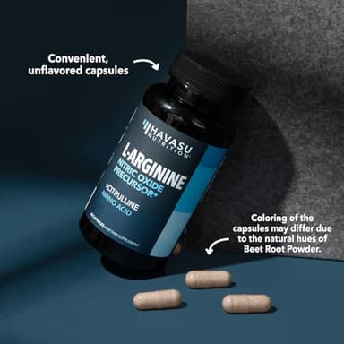 L-Arginine Capsules with L-Citrulline - Nitric Oxide Supplement - L Arginine and L Citrulline Blend - 60 Count - Vegan, Non-GMO Capsules for Performance, Endurance and Muscle Support - 1 Month Supply - Image 6
