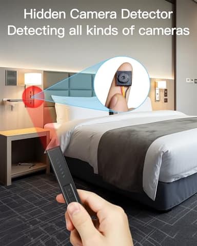 POLESNOW Hidden Camera Detectors, Bug Detector Anti Spy Camera Finder, GPS Tracker Detector Hidden Device Detector 6 Modes for Travel, Car, Hotel, P18 Mix - Image 2
