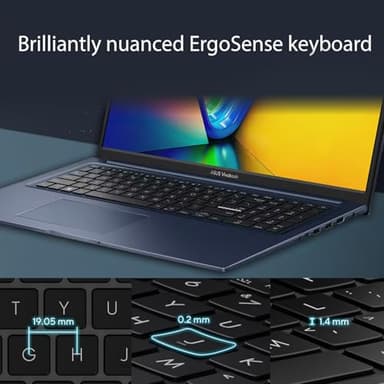 ASUS Vivobook 17 2025 Flagship Laptop, 17.3" FHD IPS Computer, Lifetime Office 2024, 6-Core Intel i3, 24GB RAM + 1TB Storage (512GB SSD + 500GB Ext), Wi-Fi 6E, HubxcelAccessory, Win 11 Pro Copilot AI - Image 7