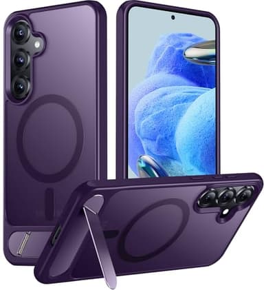 Temdan Magnetic for Samsung Galaxy S25 Plus Case, [Innovate Stand][Military Grade Drop Protection][Non Slip][Translucent Matte] Shockproof Phone Case for Galaxy S25 Plus 6.7" 2025 -Purple - Image 1