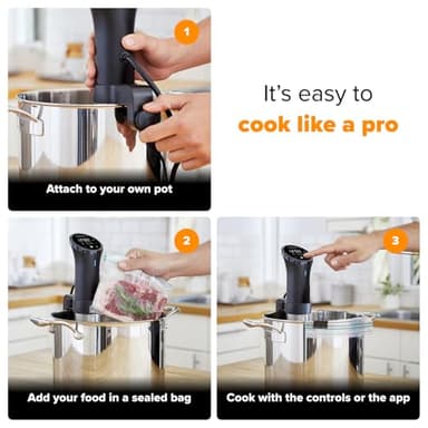 Anova Culinary Sous Vide Precision Cooker 3.0 (WiFi), 1100 Watts - Image 5