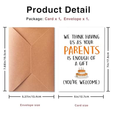 PTRUKD Funny Kids Birthday Card, Humorous Birthday Cards For Boy And Girl, Gift For Daughter Adult, Birthday Gift For Son, Happy Birthday Daughter Card - Image 2