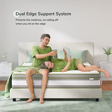 Novilla Queen Mattress, 12 Inch Hybrid Pillow Top Queen Size Mattress in a Box with Gel Memory Foam & Individually Wrapped Pocket Coils Innerspring for a Cozy & Peaceful Sleep - Image 3