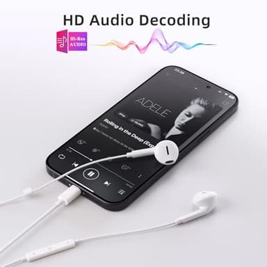 2 Packs USB C Headphones for iPhone 16/15 Pro Max iPad Plus Type C Earphones with Microphone Volume Control USB C Wired Earbuds USB Type C Earphone for Samsung S25 Ultra S24 S23 S22 S21 S20 A55 - Image 4