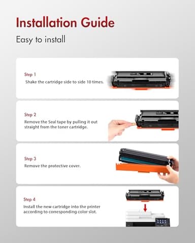 054 Black Toner Cartridge - Compatible Replacement for Canon 054 054H Toner, Works with Canon Color imageCLASS MF642Cdw Toner Cartridges, MF644Cdw, MF641Cdw, MF644Cdw, LBP622Cdw Laser Printer (1-Pack) - Image 5
