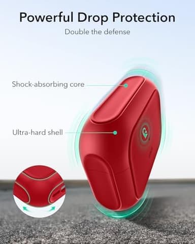 ESR for AirPods Pro 2 Case, Compatible with Airpods Pro Case 2nd / 1st Generation (2023/2022/2019), Compatible with MagSafe, Full Drop Protection Cover with Lanyard, Dark Red - Image 7