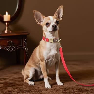Didog Soft PU Leather Dog Collars for Small Dogs,Classic Adjustable Dog Collars with Quick Release Metal Buckle,Easy Clean and Comfortable with Nylon Lining,Red,S Neck 10-15" - Image 3