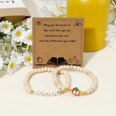 DUIOQ Teacher Gifts,Teacher Christmas Gifts - Appreciation Thank You Stocking Stuffers Teachers Bracelet for Daycare Dance Preschool Special Education Music Kindergarten Mrs Under 10 Dollars - Image 6