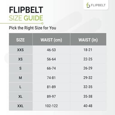 FlipBelt Zipper Running Belt, Waist Pack for Fitness and Running Fanny Pack for Women Men Phone Keys Money US Company - [Black] - [Small] - Image 7