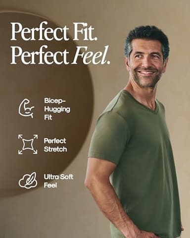 True Classic Mens V Neck T Shirts – Cotton V Neck T Shirts for Men, V-Neck Mens T-Shirts and Undershirts for Men Pack/Singles, Pack of 1, Black, 3XL - Image 9