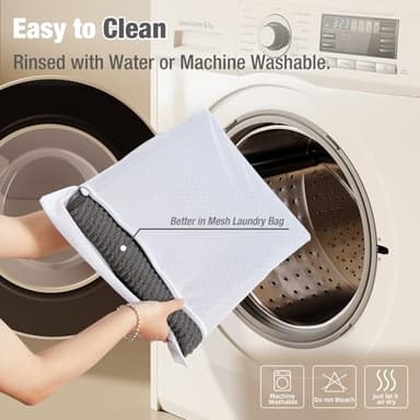 Bathroom Rugs Non Slip Washable, Super Absorbent Thin Bath Mat Quick Dry Low Pile Bathroom Rug, Grey 24"x47" - Image 7