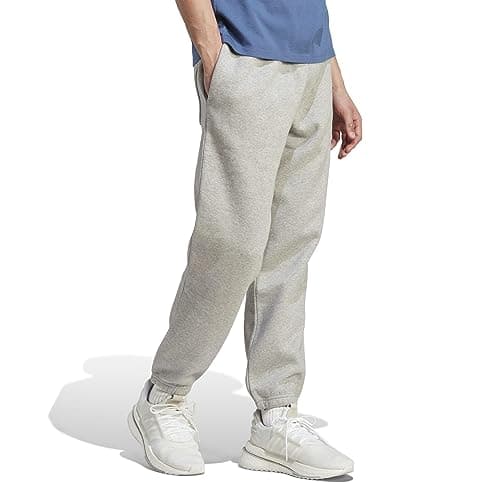 adidas Men's All SZN Fleece Pants, Medium Grey Heather - Image 1