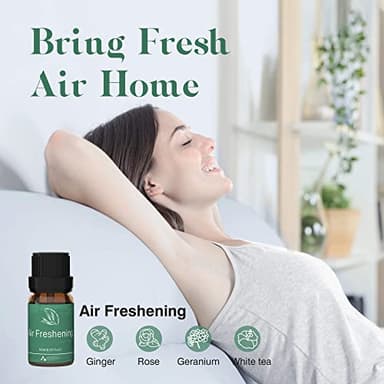 ASAKUKI Essential Oil Blends, Essential Oils for Diffusers for Home, Well-Being Kit- Calm Mind, Sweet Dreams, Happy, Relax, Air Freshening, Immunity for Aromatherapy, Humidifiers, Massage, 6x10ml - Image 3