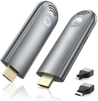 Wireless HDMI Transmitter and Receiver, Plug & Play Portable 2.4G/5G Wireless HDMI Extender Kit for Streaming Video and Audio to Monitor from Laptop/PC/TV Box/Projector - Image 1