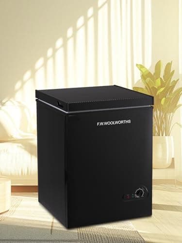 F.W.WOOLWORTHS 3.5 Cu.Ft Chest Freezer with Removable Basket, Deep Freezer Adjustable 7 Thermostat, Compact Freezer for Kitchen, House, Office, Garage, Basement, RVs-Black - Image 8