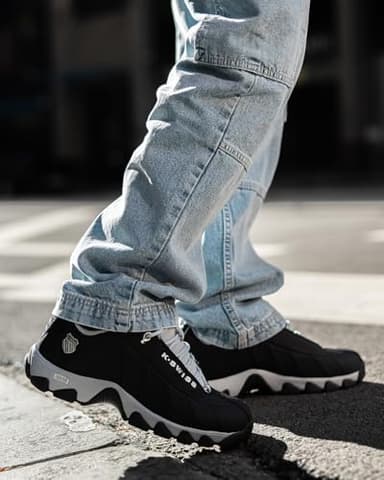 K-Swiss Men's ST329 CMF Sneaker, Black/Highrise/Black, 11 XW - Image 7