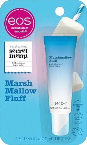 eos 24H Moisture Super Balm - Marshmallow Fluff, Lip mask, Moisturizing, Lip Treatment, Limited-Edition Skincare, 0.35 fl oz - Image 1