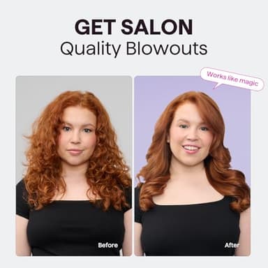 Wavytalk Updated Version Thermal Brush, 1.5 Inch Negative Ion Blowout Express Thermal Round Brush Creates Salon-Quality Blowouts, lonic Frizz Reduction Makes Hair Shinier & Smoother (Millennial Pink) - Image 3