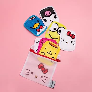 The Original MakeUp Eraser, 7-Day Set, Erase All Makeup With Just Water, Including Waterproof Mascara, Eyeliner, Foundation, Lipstick, Sunscreen, and More! (Hello Kitty and Friends), 7ct. - Image 5