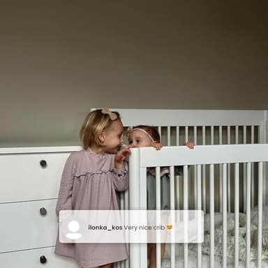 Delta Children Brooks 6-in-1 Convertible Crib - Greenguard Gold Certified, Midnight Grey - Image 7