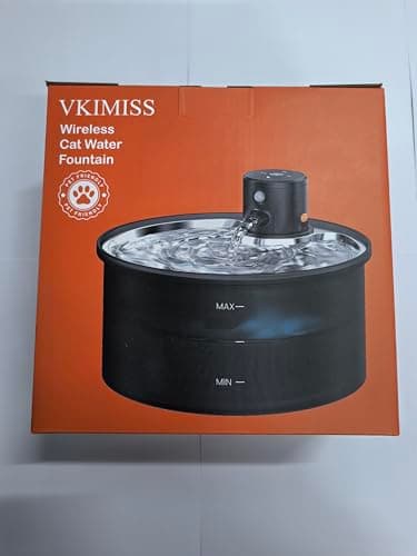 Battery Operated Cat Water Fountain: Wireless Pet Fountain with Filter - 108oz/3.2L Cordless Cat Dispenser with Motion Sensor Rechargeable Automatic Drinking Fountains for Cats Indoor - Plastic Model - Image 10