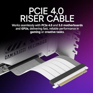Cooler Master Vertical GPU Card Holder Kit V3 White , PCIe 4.0 5.0 Motherboards GPUs RTX 5090 RX 9070 XT, ABS Casing, 165mm Length, Modula Adjustable for E-ATX ATX Micro ATX Case - Image 2