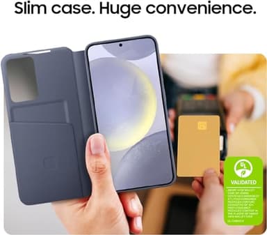 Samsung Galaxy S24+ Plus S-View Wallet Phone Case, Protective Cover with Smart Small Screen View, Finger Tap Control, Slim Design, Card Holder Pocket, US Version, EF-ZS926CBEGUS, Black - Image 10