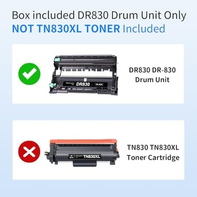 myCartridge Compatible DR830 Drum Unit Replacement for Brother DR830 DR-830 Drum forHL-L2460DW DCP-L2640DW HL-L2405W MFC-L2820DW HL-L2400D HL-L2480DW MFC-L2820DWXL Printer( Black 1 Pack,No Toner) - Image 2