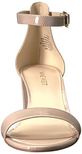 Nine West Women's Pruce Heeled Sandal, Natural Patent, 12 - Image 2